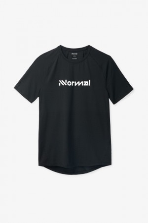 NNormal Race T-shirt NN Mustat | XAEBZCL-76