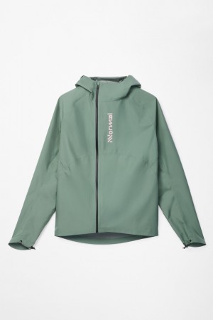 NNormal Trail Rain Jacket Vihreä | LJCPORN-12