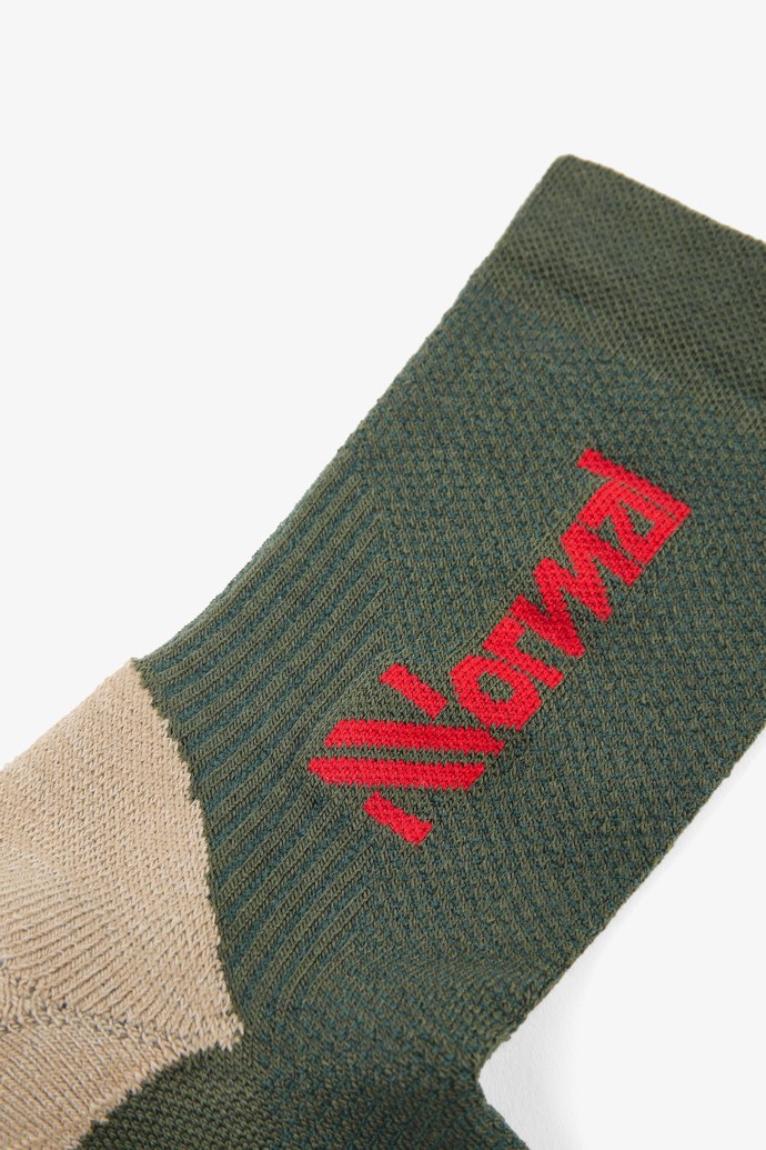 NNormal Merino socks 2 Vihreä | EZCTRAD-74