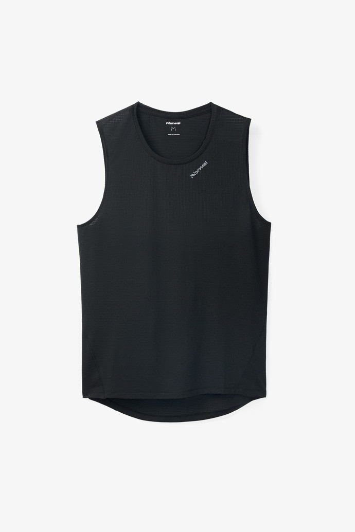 NNormal Race Tank Top Mustat | HMASXRV-07