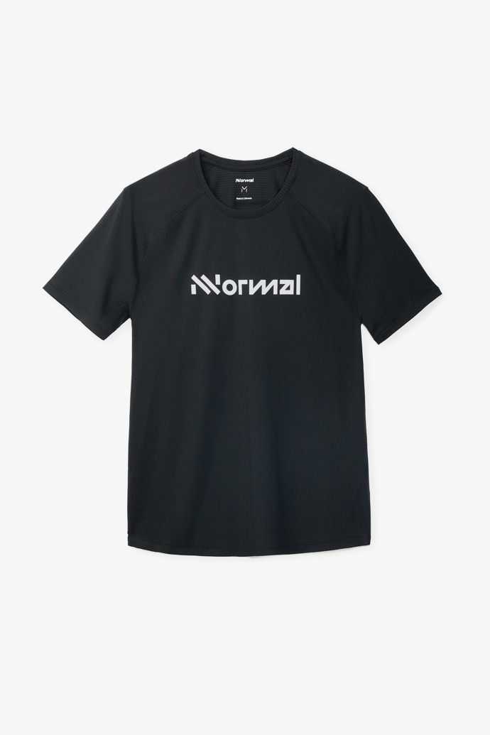 NNormal Race T-shirt NN Mustat | OPKIABX-57