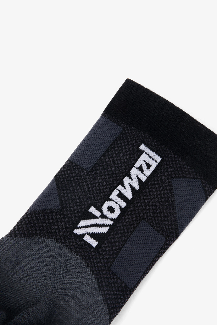 NNormal Race sock low cut Mustat | CZHPWQY-61