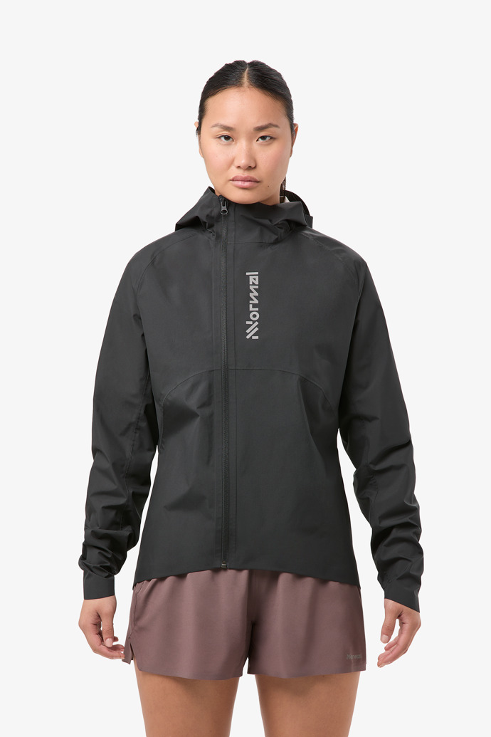 NNormal Trail Rain Jacket Mustat | FJPRZUD-97