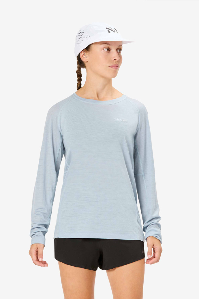 NNormal merino long sleeve t-shirt Sininen | CXOTASD-85